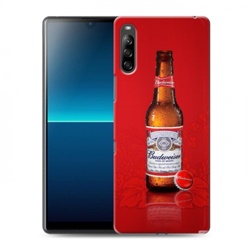 Дизайнерский силиконовый с усиленными углами чехол для Sony Xperia L4 Budweiser