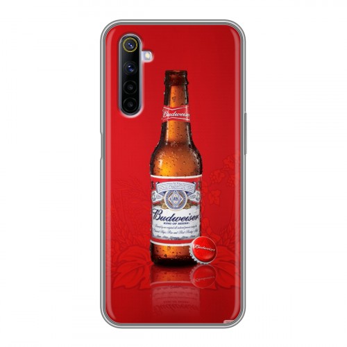 Дизайнерский силиконовый чехол для Realme 6 Budweiser