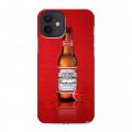 Дизайнерский силиконовый чехол для Iphone 12 Budweiser