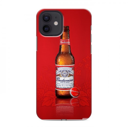 Дизайнерский силиконовый чехол для Iphone 12 Budweiser