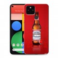 Дизайнерский пластиковый чехол для Google Pixel 5 Budweiser