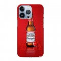 Дизайнерский силиконовый чехол для Iphone 13 Pro Budweiser