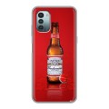 Дизайнерский силиконовый чехол для Nokia G11 Budweiser