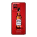 Дизайнерский силиконовый чехол для Xiaomi Redmi 10C Budweiser