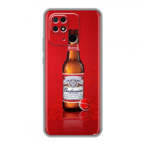 Дизайнерский пластиковый чехол для Xiaomi Redmi 10C Budweiser