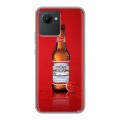 Дизайнерский силиконовый чехол для Realme C30 Budweiser