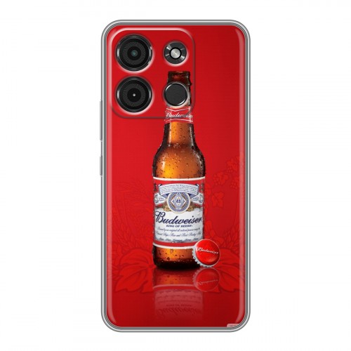 Дизайнерский силиконовый чехол для Itel A60s Budweiser