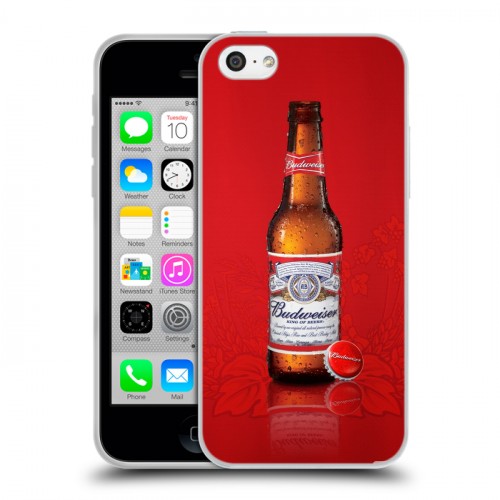 Дизайнерский пластиковый чехол для Iphone 5c Budweiser