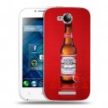 Дизайнерский пластиковый чехол для Lenovo A706 Budweiser