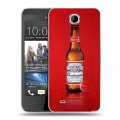 Дизайнерский пластиковый чехол для HTC Desire 300 Budweiser