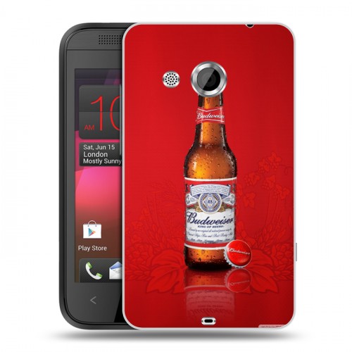 Дизайнерский пластиковый чехол для HTC Desire 200 Budweiser