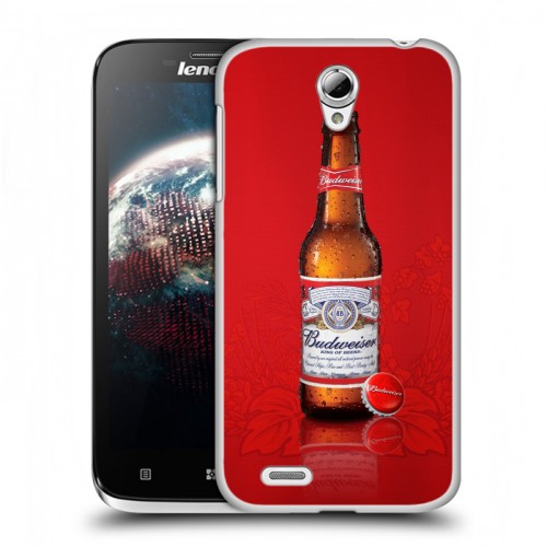 Дизайнерский пластиковый чехол для Lenovo A859 Ideaphone Budweiser