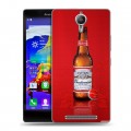 Дизайнерский пластиковый чехол для Lenovo P90 Budweiser