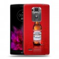 Дизайнерский пластиковый чехол для LG G Flex 2 Budweiser