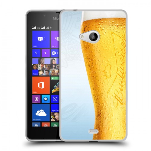 Дизайнерский пластиковый чехол для Microsoft Lumia 540 Budweiser