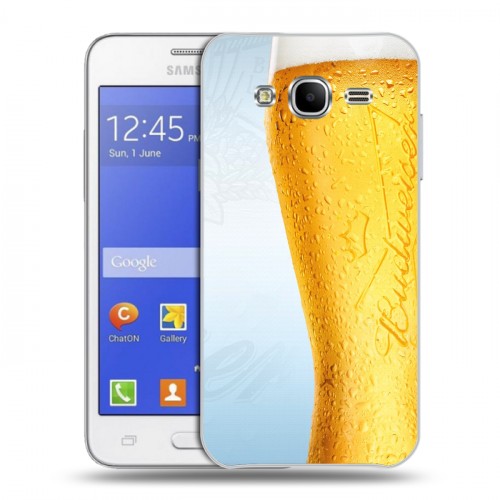 Дизайнерский пластиковый чехол для Samsung Galaxy J7 Budweiser