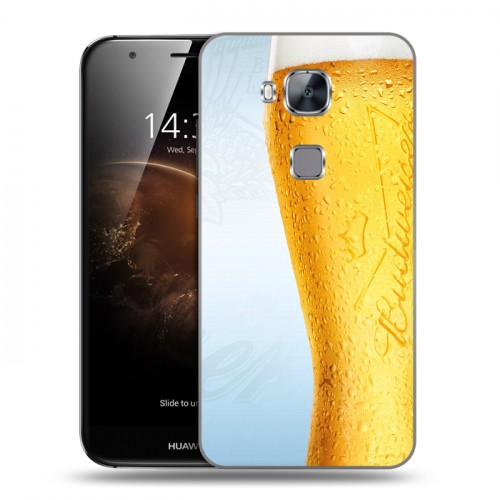 Дизайнерский пластиковый чехол для Huawei G8 Budweiser