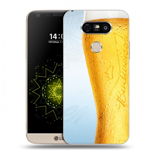 Дизайнерский пластиковый чехол для LG G5 Budweiser