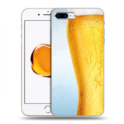 Дизайнерский силиконовый чехол для Iphone 7 Plus / 8 Plus Budweiser