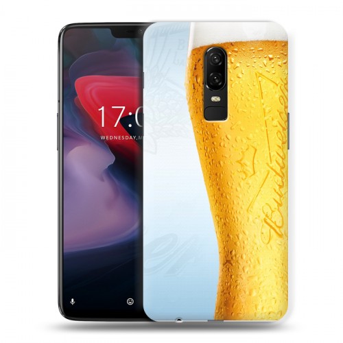 Дизайнерский пластиковый чехол для OnePlus 6 Budweiser