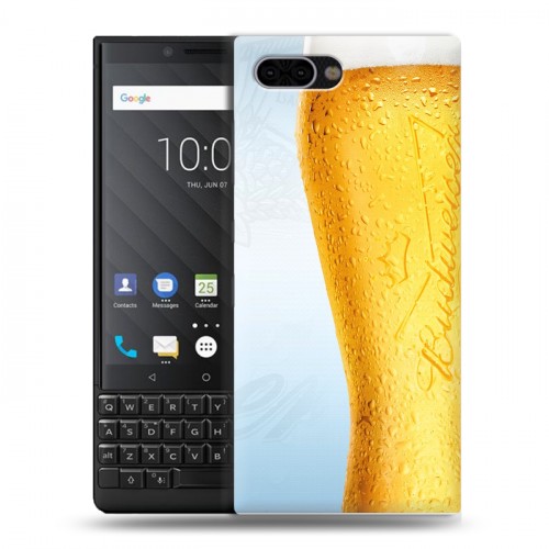 Дизайнерский пластиковый чехол для BlackBerry KEY2 Budweiser