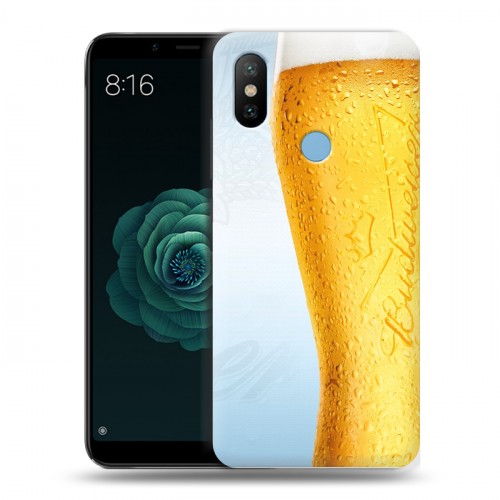 Дизайнерский силиконовый чехол для Xiaomi Mi A2 Budweiser