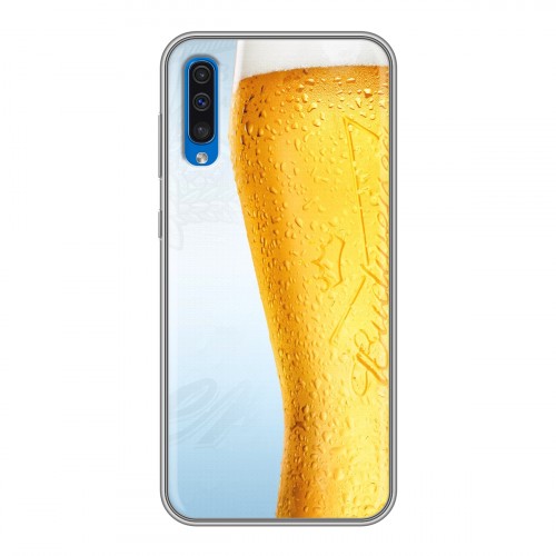 Дизайнерский силиконовый чехол для Samsung Galaxy A50 Budweiser