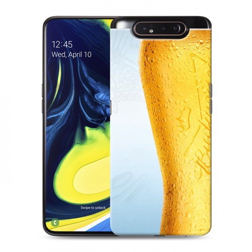 Дизайнерский пластиковый чехол для Samsung Galaxy A80 Budweiser