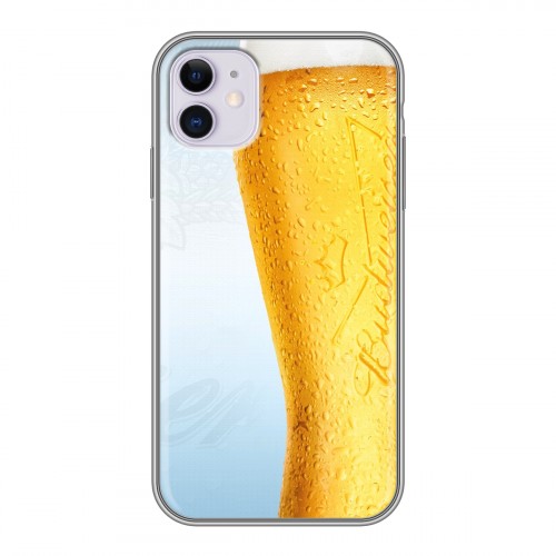 Дизайнерский силиконовый чехол для Iphone 11 Budweiser