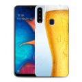 Дизайнерский пластиковый чехол для Samsung Galaxy A20s Budweiser