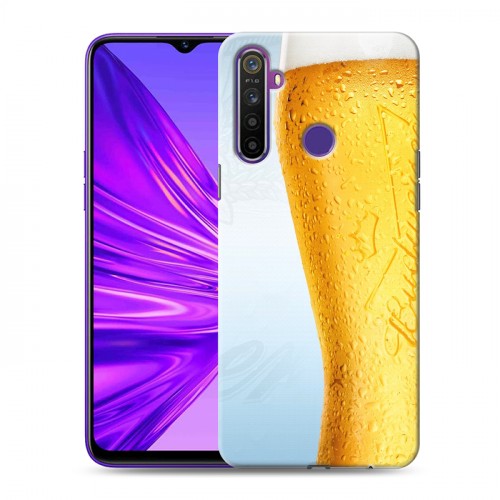 Дизайнерский силиконовый чехол для Realme 5 Budweiser