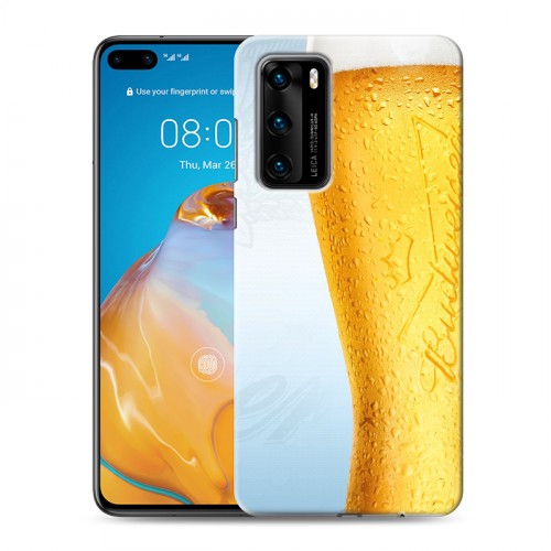 Дизайнерский пластиковый чехол для Huawei P40 Budweiser