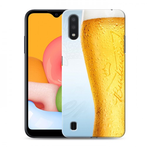 Дизайнерский силиконовый чехол для Samsung Galaxy M01 Budweiser