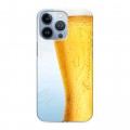 Дизайнерский силиконовый чехол для Iphone 13 Pro Budweiser