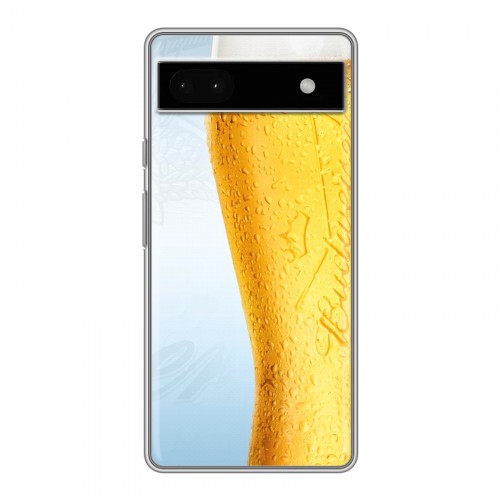 Дизайнерский силиконовый чехол для Google Pixel 6a Budweiser