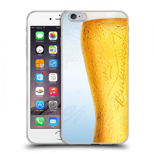 Дизайнерский силиконовый чехол для Iphone 6 Plus/6s Plus Budweiser