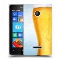 Дизайнерский пластиковый чехол для Microsoft Lumia 435 Budweiser