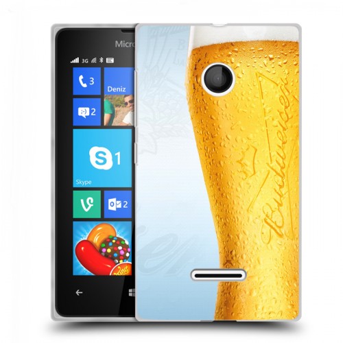 Дизайнерский пластиковый чехол для Microsoft Lumia 435 Budweiser