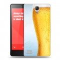 Дизайнерский силиконовый чехол для Xiaomi RedMi Note Budweiser