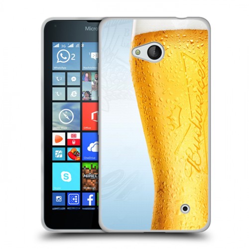 Дизайнерский пластиковый чехол для Microsoft Lumia 640 Budweiser