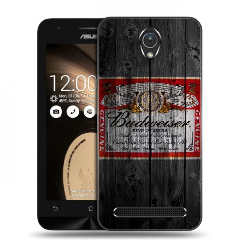 Дизайнерский пластиковый чехол для ASUS Zenfone Go Budweiser