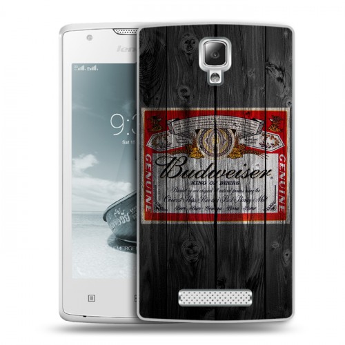 Дизайнерский пластиковый чехол для Lenovo A1000 Budweiser