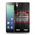 Дизайнерский силиконовый чехол для Lenovo A6010 Budweiser