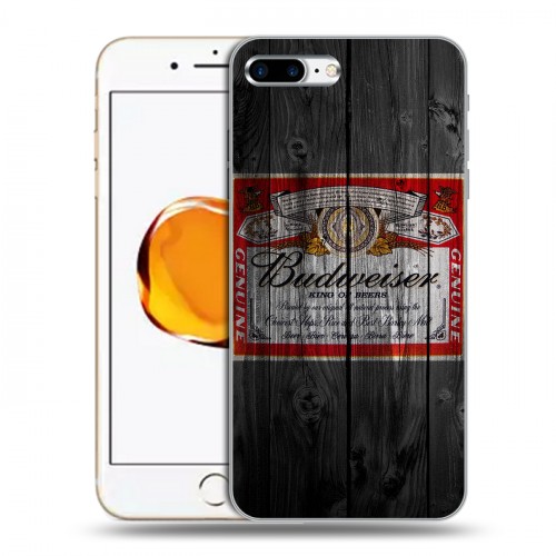 Дизайнерский пластиковый чехол для Iphone 7 Plus / 8 Plus Budweiser