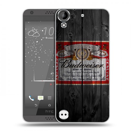 Дизайнерский пластиковый чехол для HTC Desire 530 Budweiser