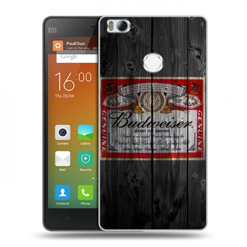 Дизайнерский пластиковый чехол для Xiaomi Mi4S Budweiser