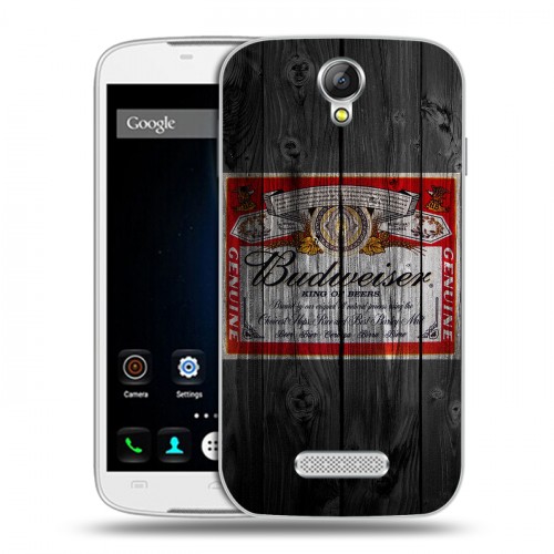 Дизайнерский пластиковый чехол для Doogee X6 Budweiser