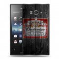 Дизайнерский пластиковый чехол для Sony Xperia acro S Budweiser