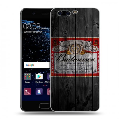 Дизайнерский пластиковый чехол для Huawei P10 Budweiser