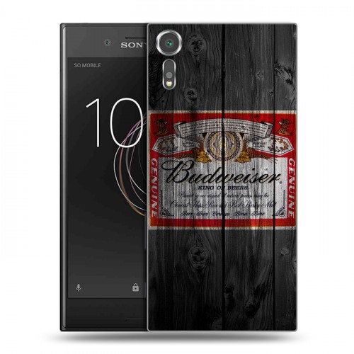 Дизайнерский пластиковый чехол для Sony Xperia XZs Budweiser